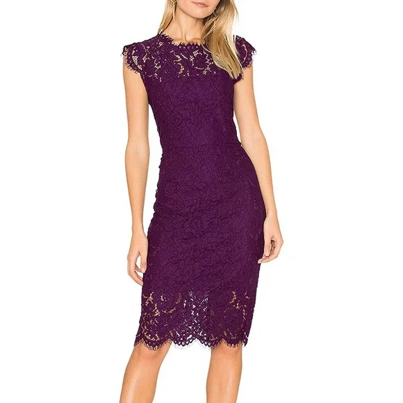 chinese dress ladies Kiyonna Women's Scalloped Boudoir Lace Cocktail Dress main image 1